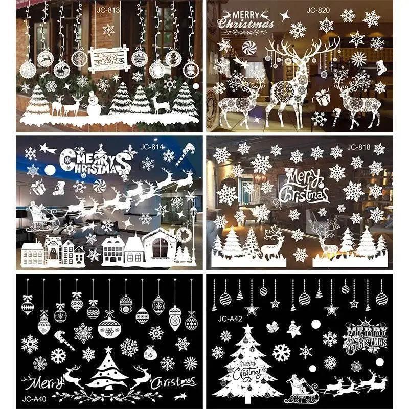  Joyful 3D Merry Christmas Window Stickers Toyland EU -  ToylandEU™