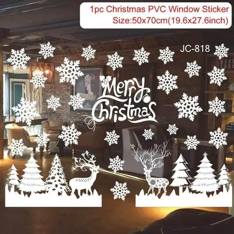  Joyful 3D Merry Christmas Window Stickers Toyland EU -  ToylandEU™