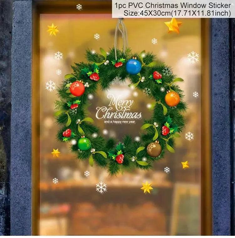  Joyful 3D Merry Christmas Window Stickers Toyland EU -  ToylandEU™