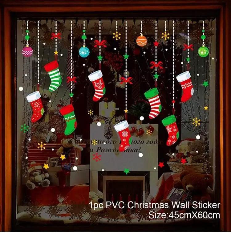  Joyful 3D Merry Christmas Window Stickers Toyland EU -  ToylandEU™