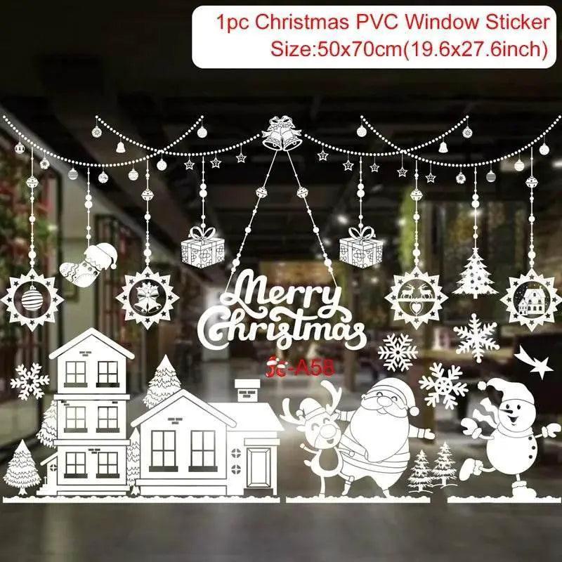  Joyful 3D Merry Christmas Window Stickers Toyland EU -  ToylandEU™