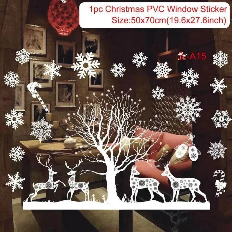  Joyful 3D Merry Christmas Window Stickers Toyland EU -  ToylandEU™