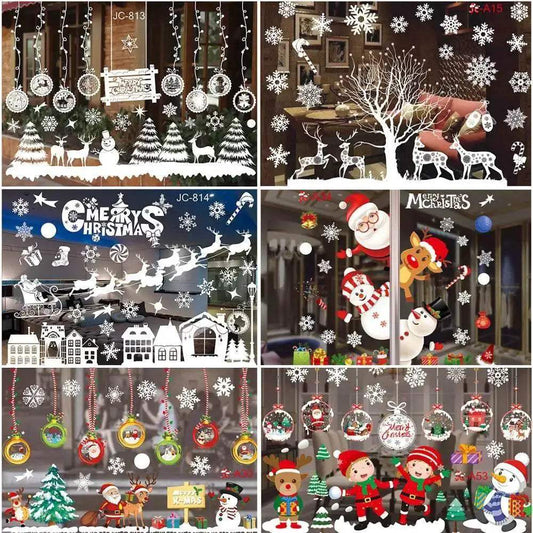  Joyful 3D Merry Christmas Window Stickers Toyland EU -  ToylandEU™