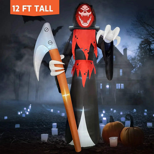  Grim Reaper Inflatable 12 Ft With Built In LEDs -  ToylandEU™
