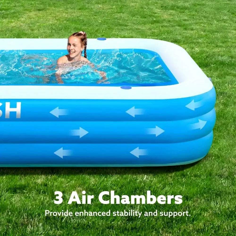  Joyfy 120 Inch Inflatable Family Swimming Pool Backyard -  ToylandEU™