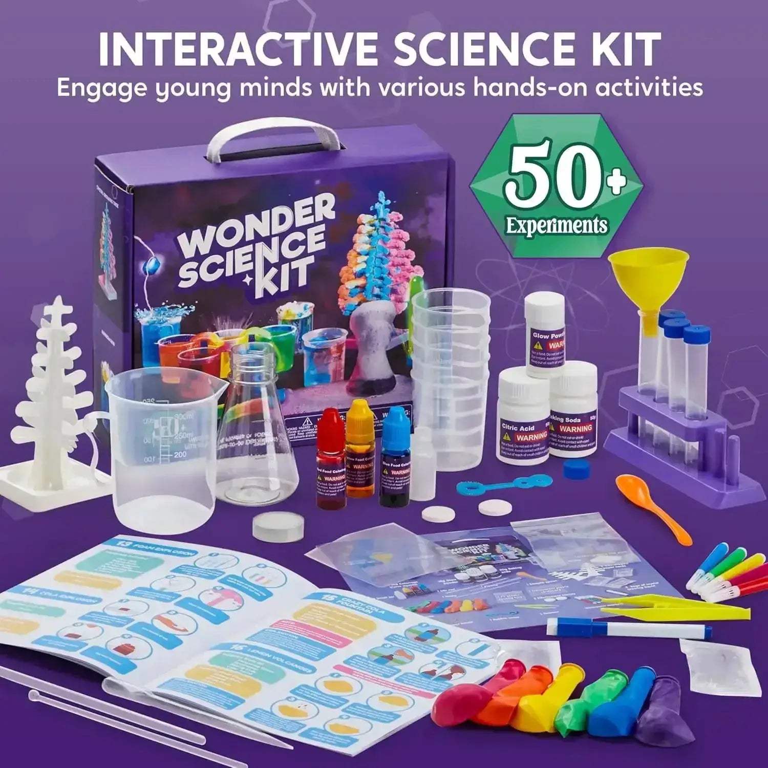 Joyfy Chemistry Science Kit for Kids 8-12 with 50 Experiments - ToylandEU