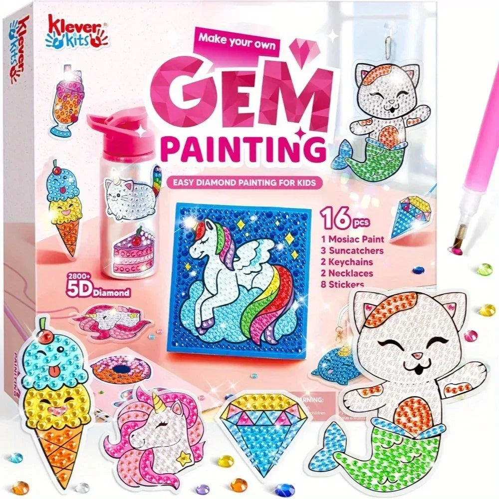 Joyfy Diamond Painting Kit for Kids 16 Projects All Inclusive - ToylandEU