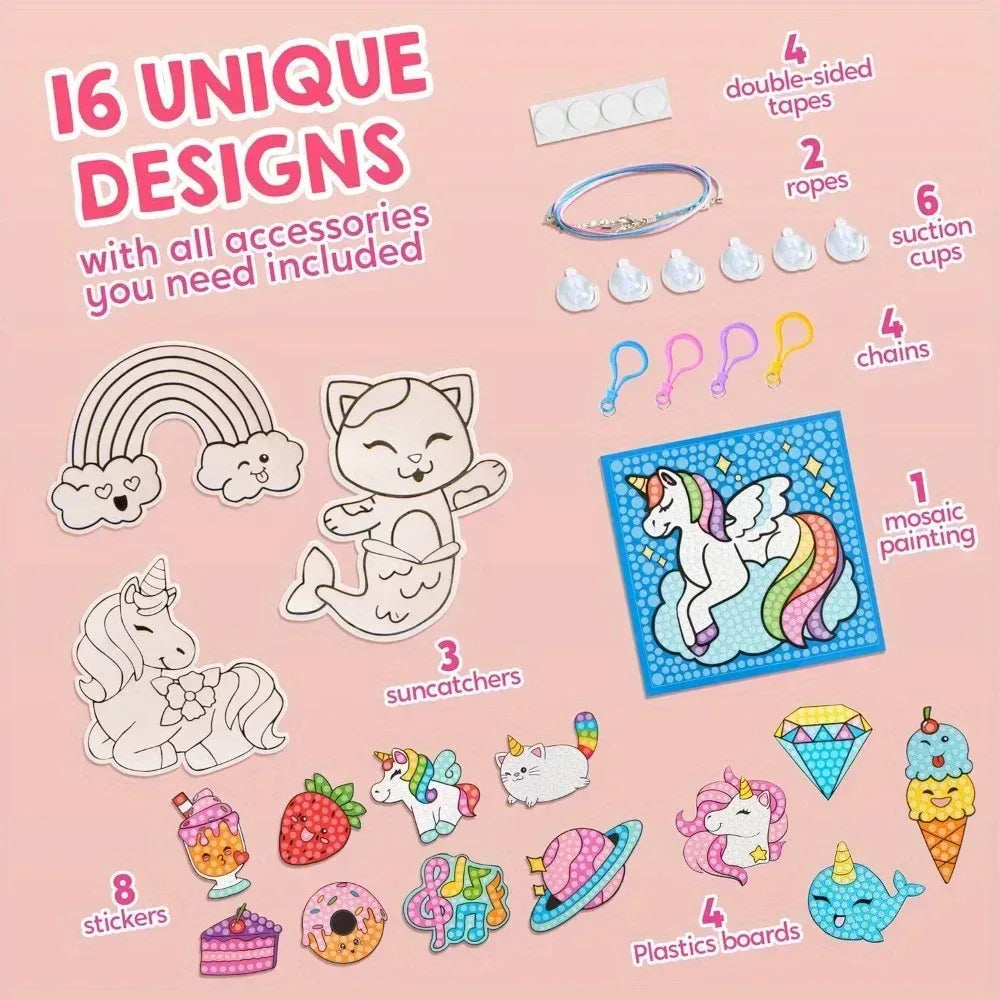 Joyfy Diamond Painting Kit for Kids 16 Projects All Inclusive - ToylandEU