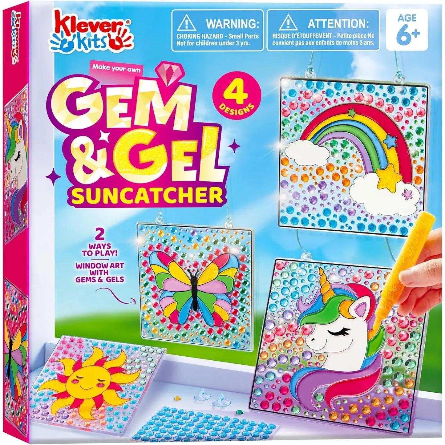 Joyfy Gem Suncatcher Set 4 Window Art Designs For Kids - ToylandEU