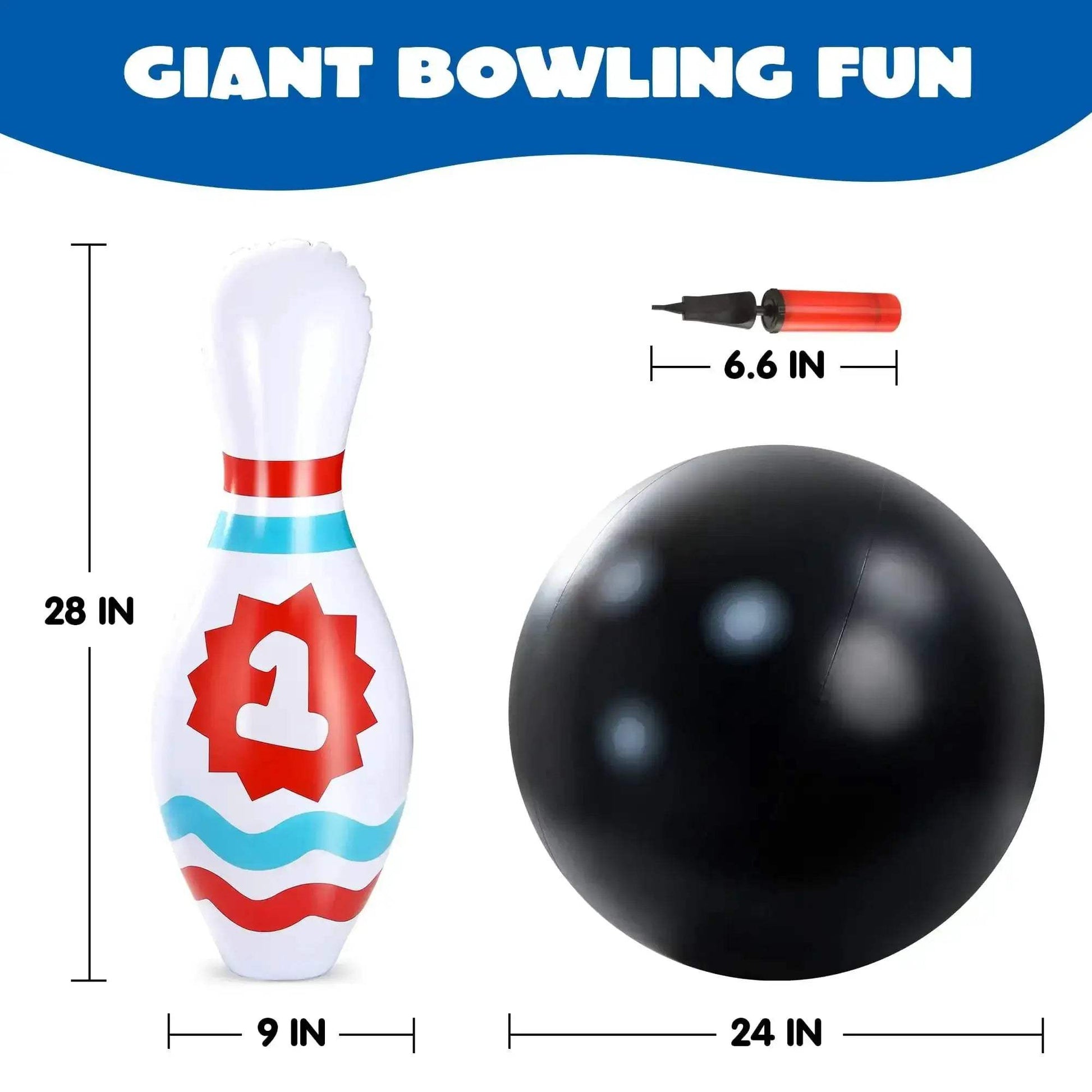 Joyfy Inflatable Bowling Set For Kids And Adults Party Ready - ToylandEU