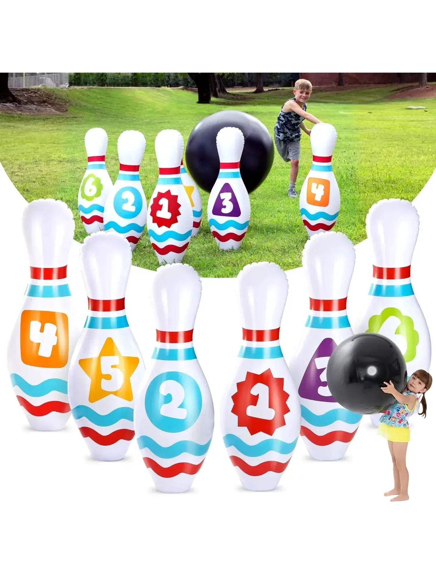 Joyfy Inflatable Bowling Set For Kids And Adults Party Ready - ToylandEU