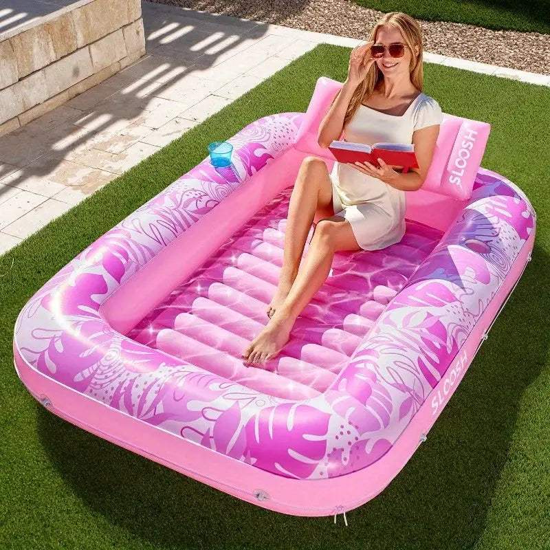  Joyfy Inflatable Pool Lounger Float With Pillow Deluxe -  ToylandEU™