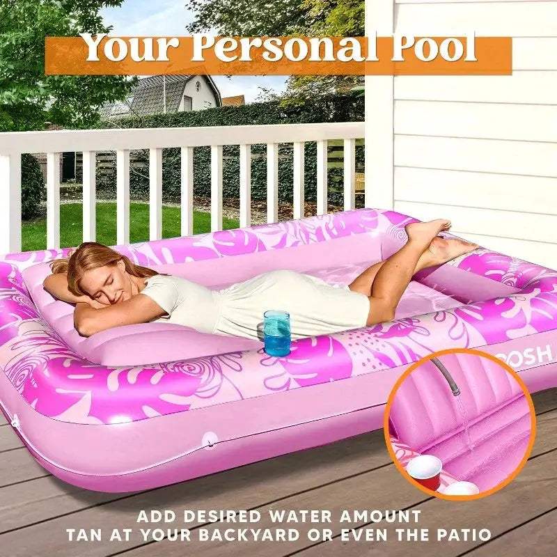  Joyfy Inflatable Pool Lounger Float With Pillow Deluxe -  ToylandEU™