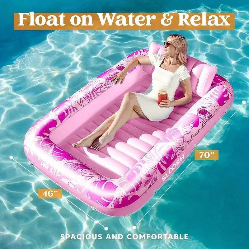  Joyfy Inflatable Pool Lounger Float With Pillow Deluxe -  ToylandEU™