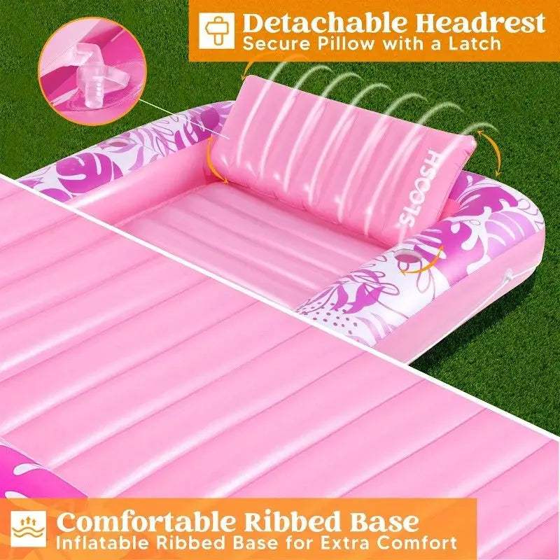  Joyfy Inflatable Pool Lounger Float With Pillow Deluxe -  ToylandEU™