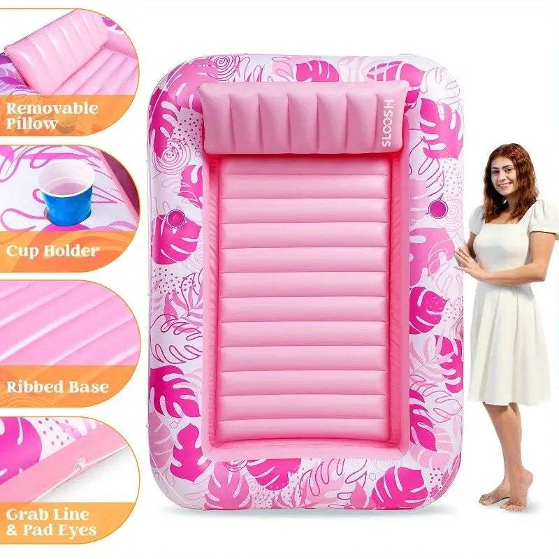  Joyfy Inflatable Pool Lounger Float With Pillow Deluxe -  ToylandEU™