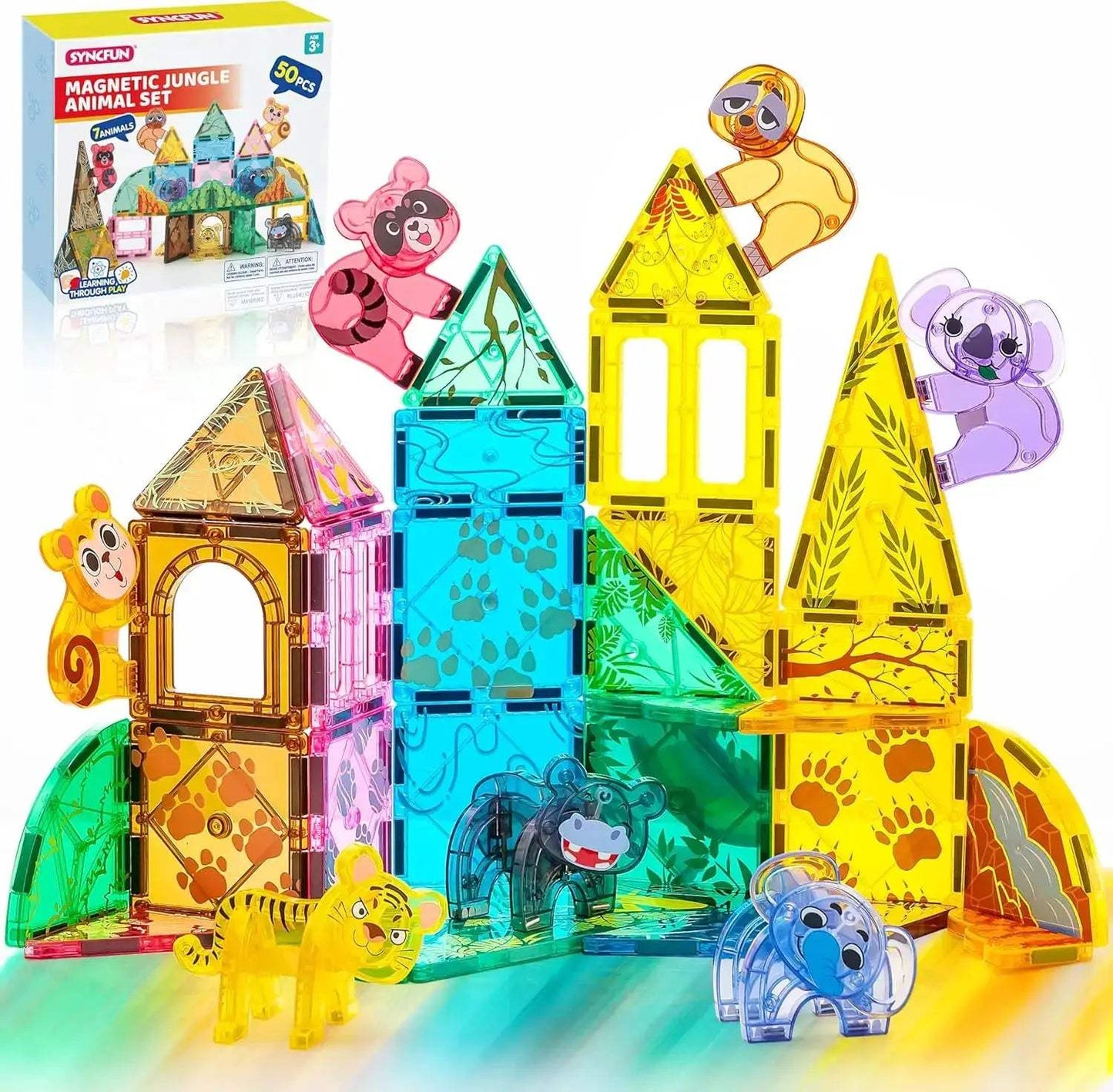 Joyfy Magnetic Building Tiles Set With Vehicle Accessories - ToylandEU