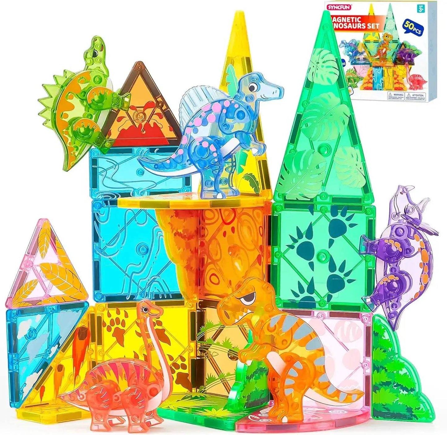 Joyfy Magnetic Building Tiles Set With Vehicle Accessories - ToylandEU