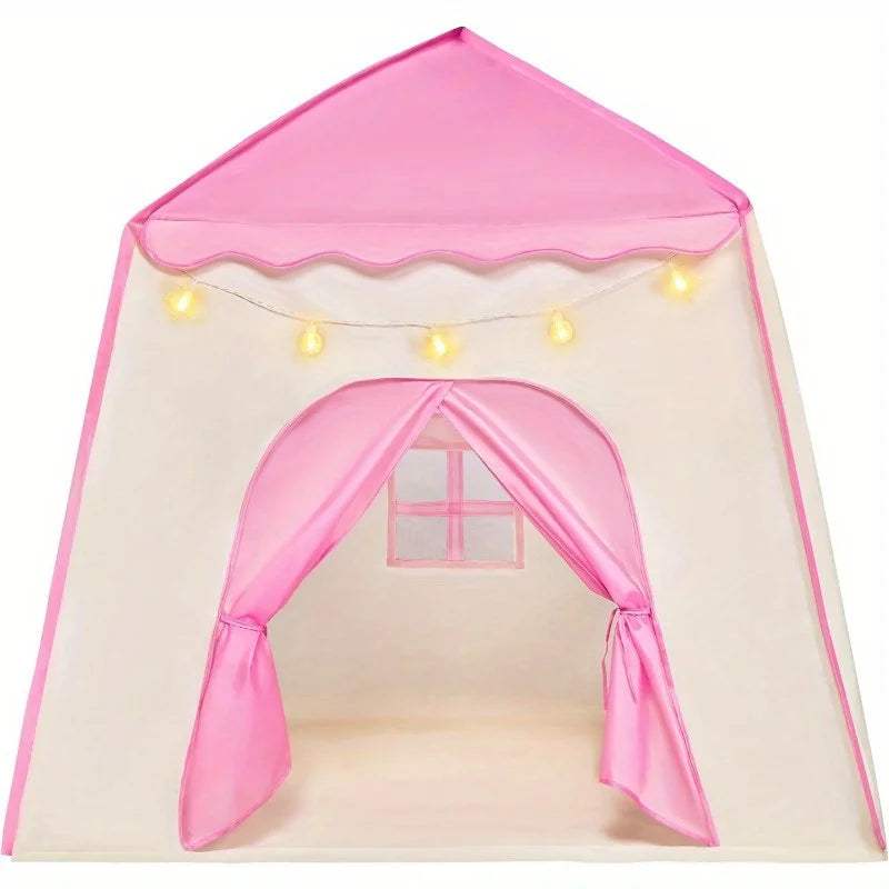  Joyfy Pink Princess Tent Led Star Lights Playhouse -  ToylandEU™