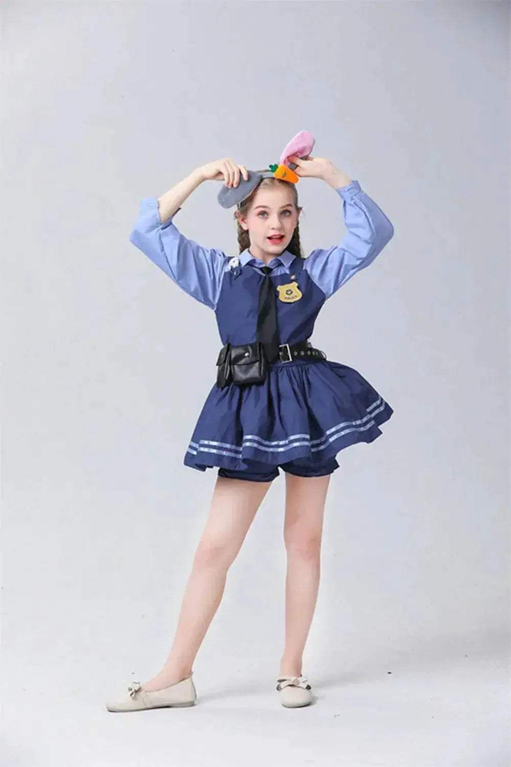 Judy Hopps Parent-Child Police Cosplay Costume Set for Halloween Fun - ToylandEU