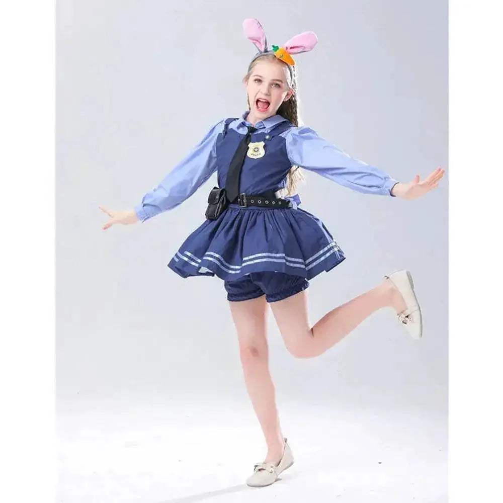 Judy Hopps Parent-Child Police Cosplay Costume Set for Halloween Fun - ToylandEU