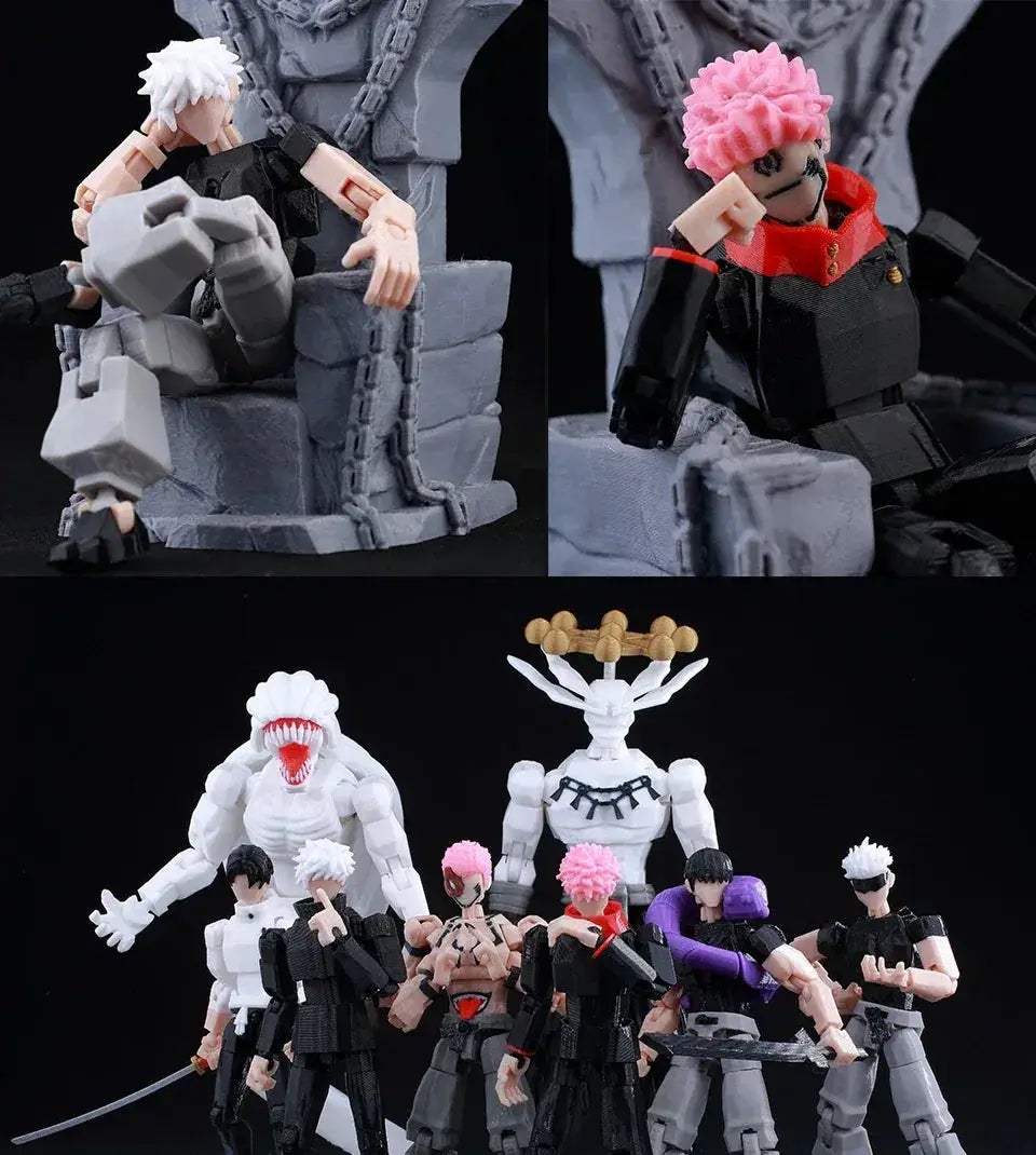Jujutsu Kaisen 3D Printed Anime Figurine, Gojo Satoru Toji Yuji Sukuna Mahoraga Yuta - ToylandEU