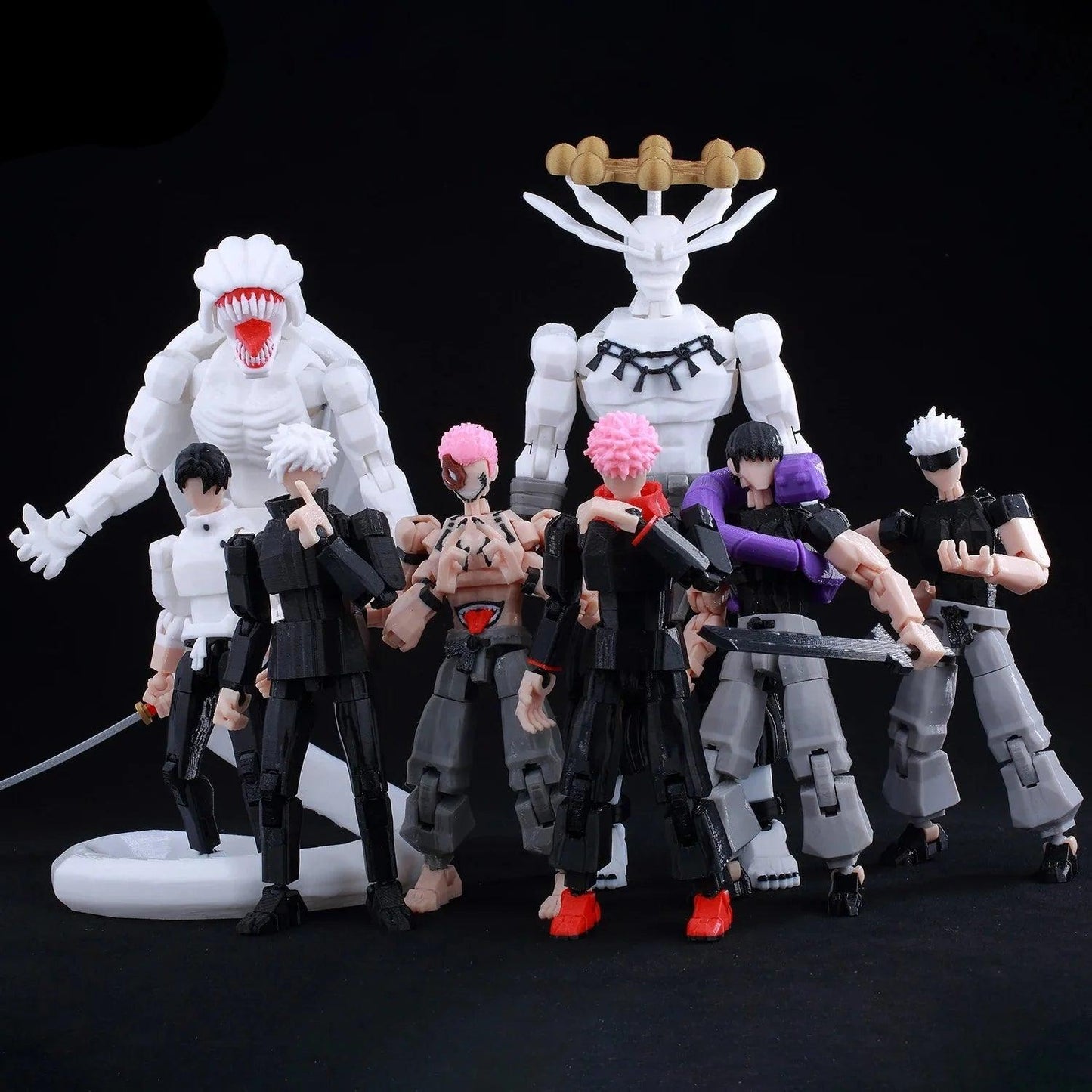 Jujutsu Kaisen 3D Printed Figurines Dynamic Poses Elite