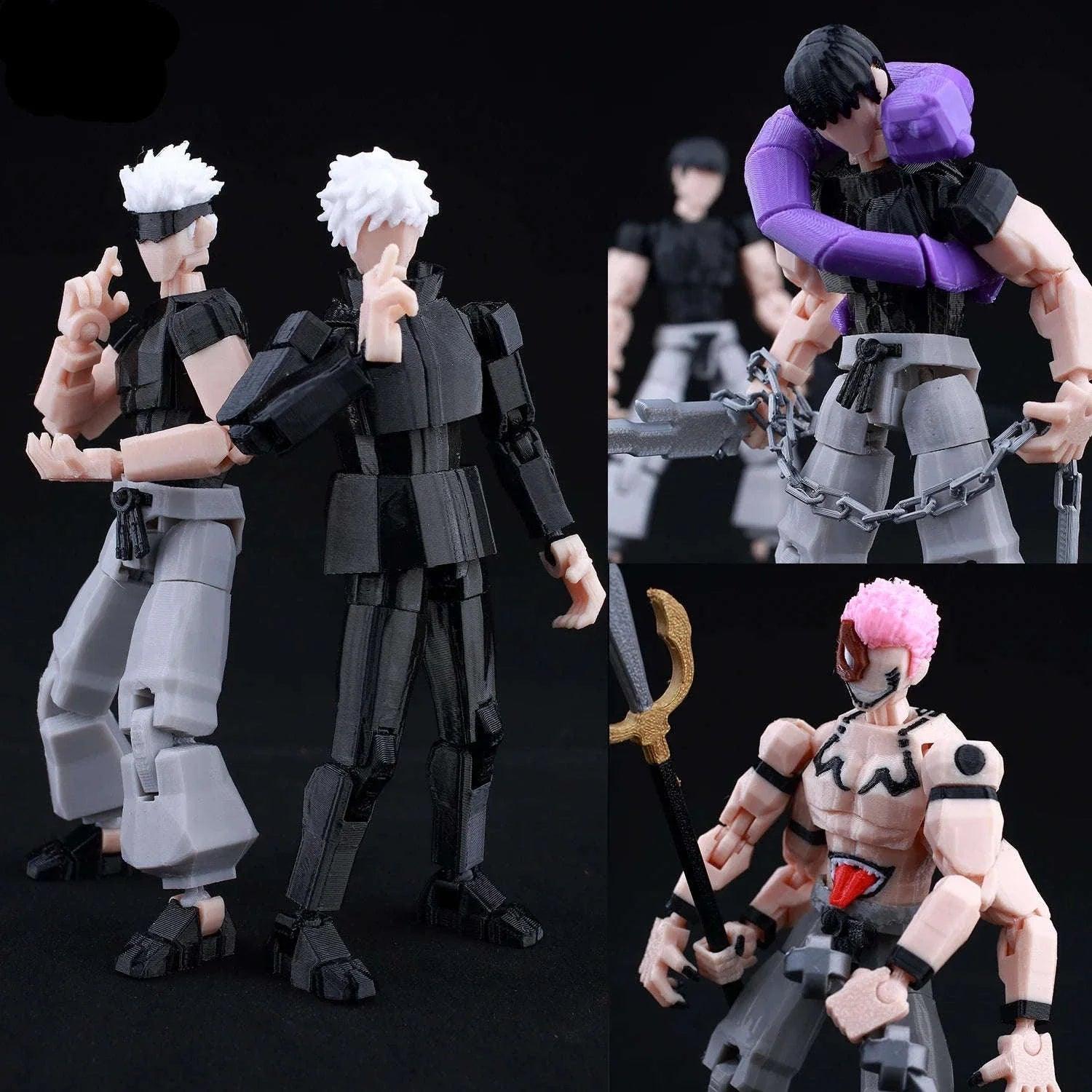 Jujutsu Kaisen 3D Printed Figurines Dynamic Poses Elite