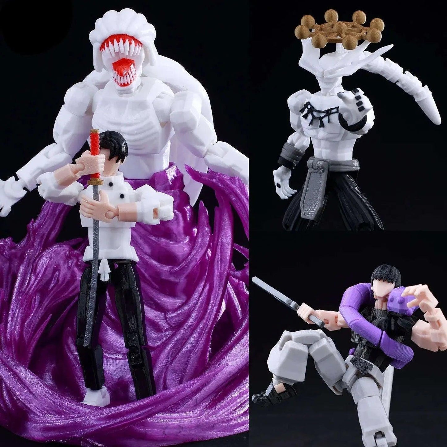 Jujutsu Kaisen 3D Printed Figurines Dynamic Poses Elite