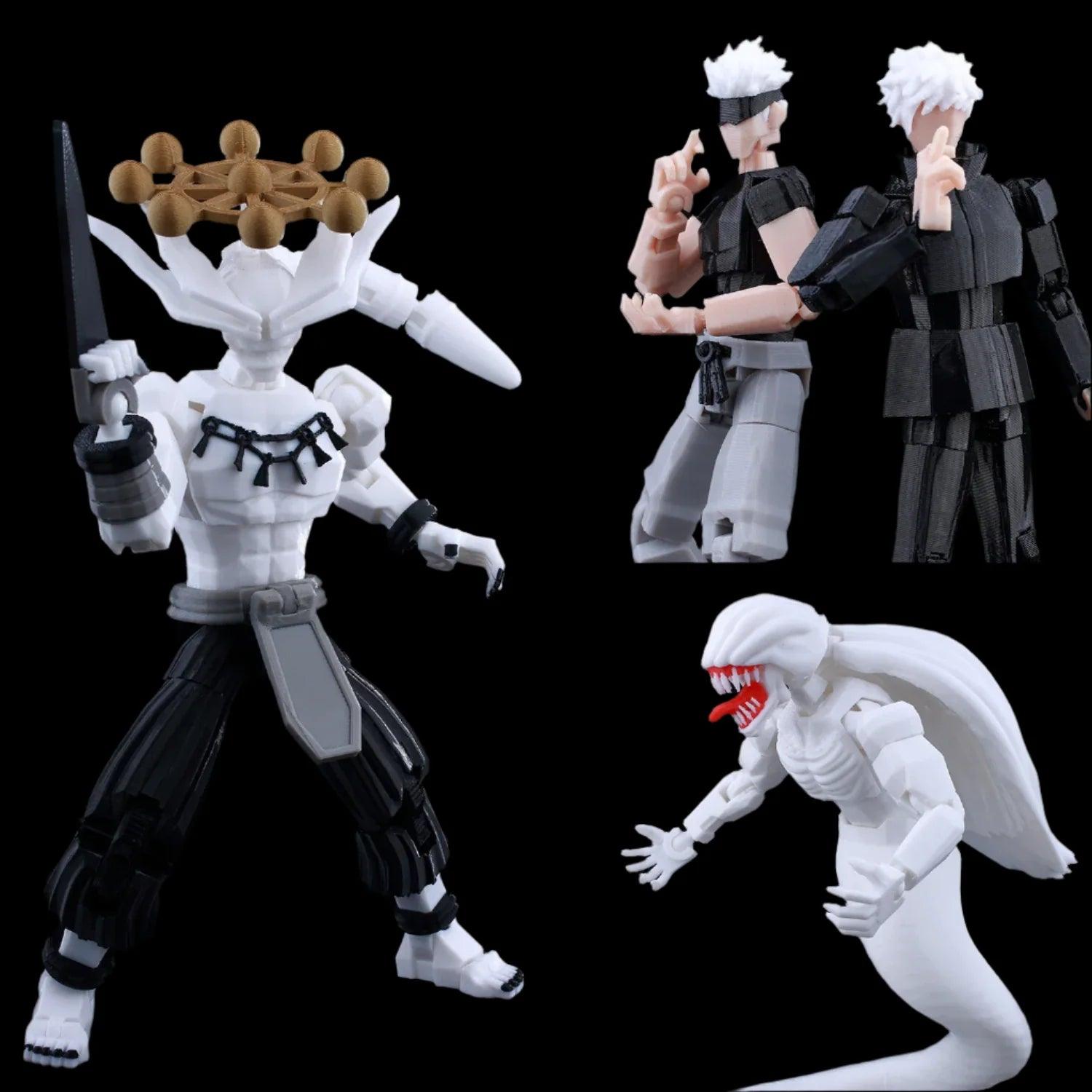 Jujutsu Kaisen 3D Printed Figurines Dynamic Poses Elite