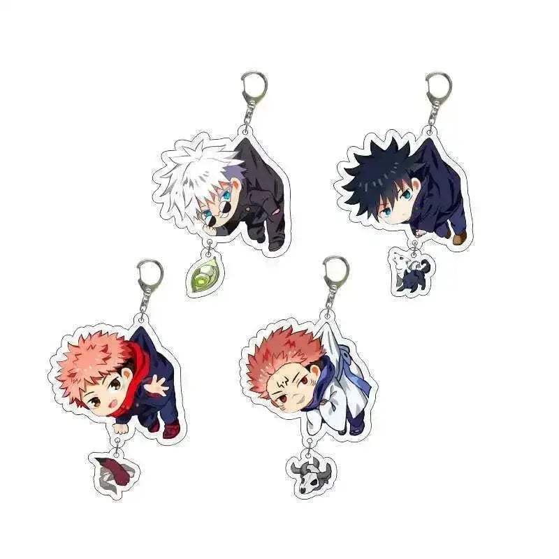 Jujutsu Kaisen Acrylic Keychain Gojo Itadori Megumi Sukuna Anime Key Chains Accessories Gift - ToylandEU
