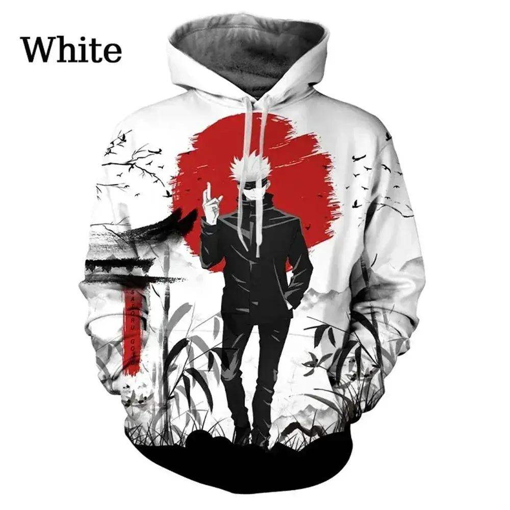 Jujutsu Kaisen Anime Pattern Men's Hoodie, Sweatshirt Men's Hoodie Fashion Pullover New Men's Clothing - ToylandEU