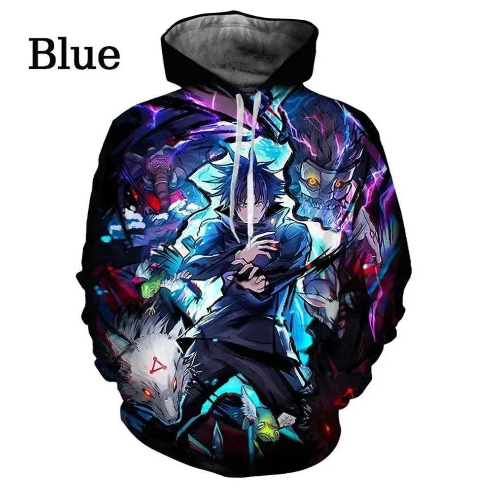 Jujutsu Kaisen Anime Pattern Men's Hoodie, Sweatshirt Men's Hoodie Fashion Pullover New Men's Clothing - ToylandEU