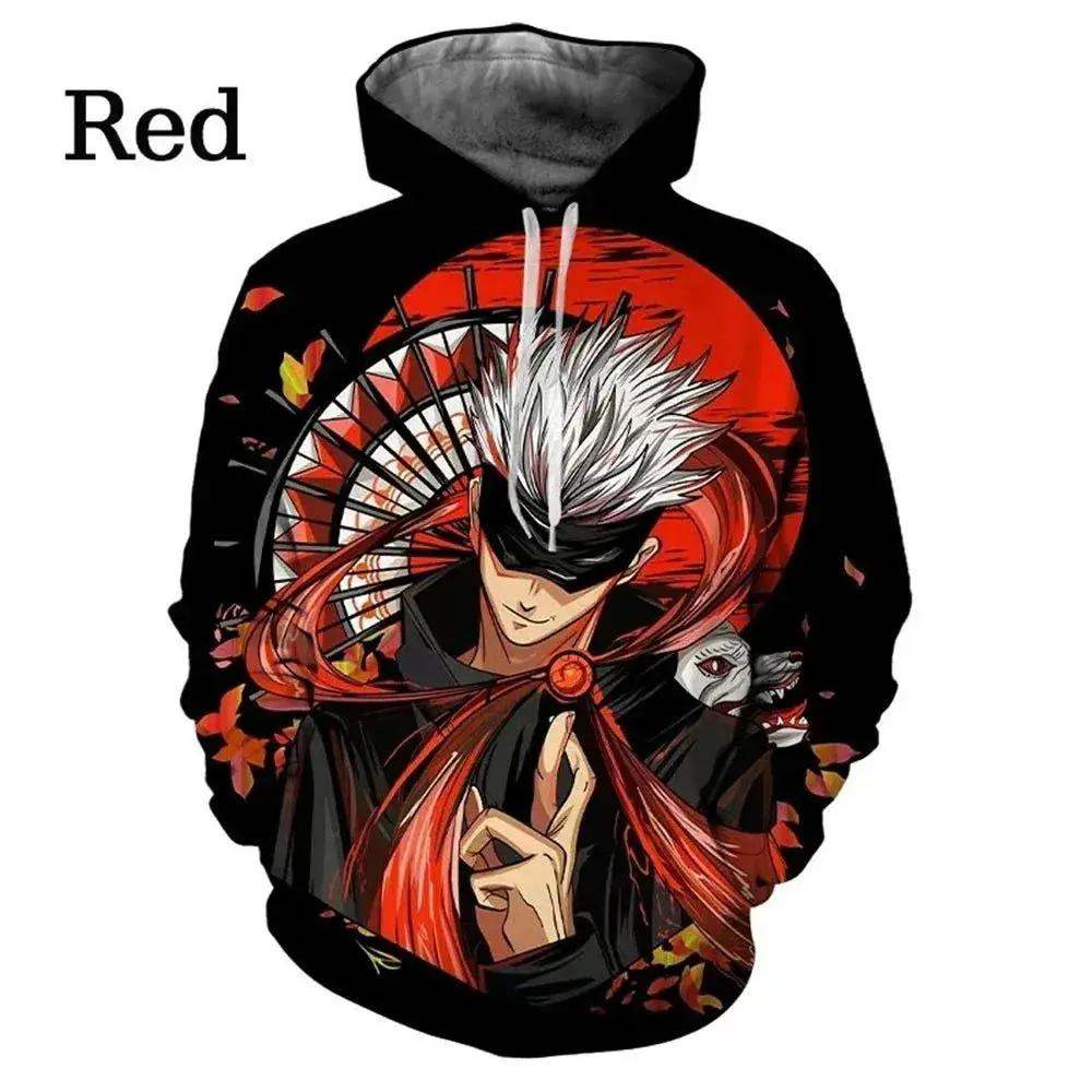 Jujutsu Kaisen Anime Pattern Men's Hoodie, Sweatshirt Men's Hoodie Fashion Pullover New Men's Clothing - ToylandEU