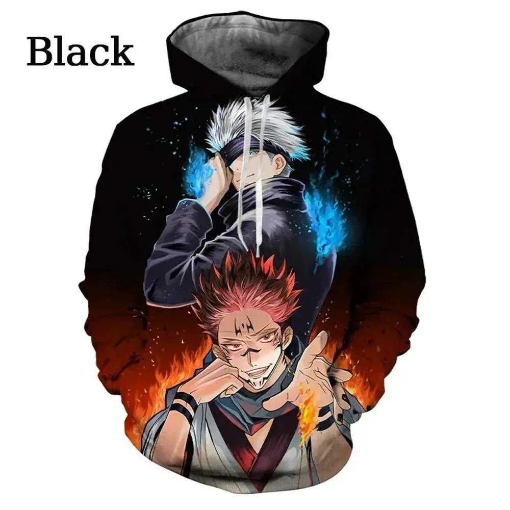 Jujutsu Kaisen Anime Pattern Men's Hoodie, Sweatshirt Men's Hoodie Fashion Pullover New Men's Clothing - ToylandEU