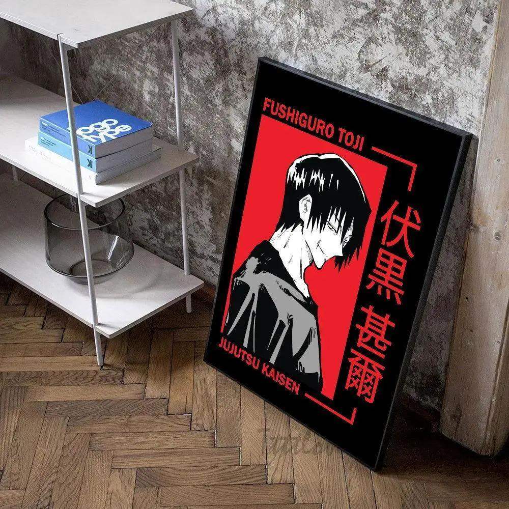 Jujutsu Kaisen Toji Fushiguro Poster On Premium Canvas - ToylandEU