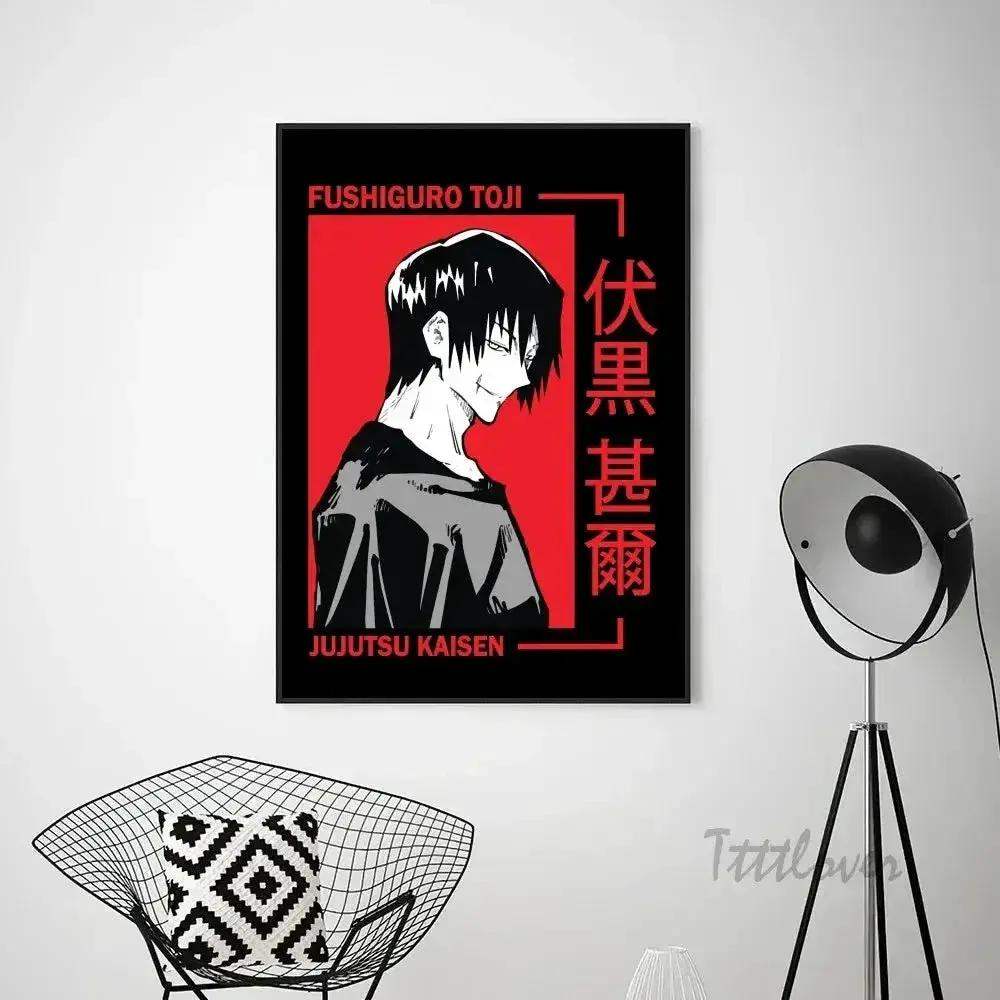 Jujutsu Kaisen Toji Fushiguro Poster On Premium Canvas - ToylandEU