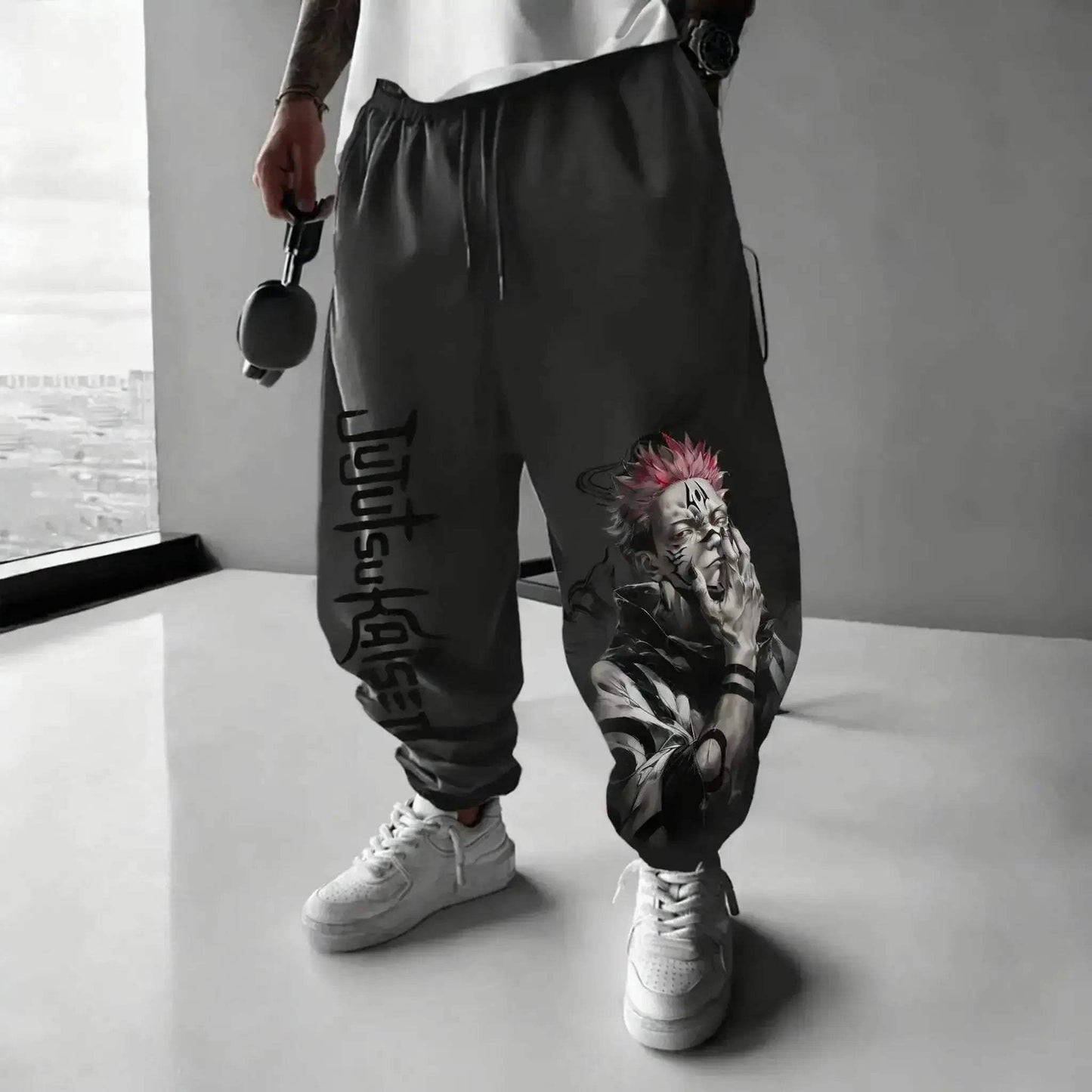 Jujutsu Kaisen Sweatpants Cosplay Streetwear For Men Comfort - ToylandEU