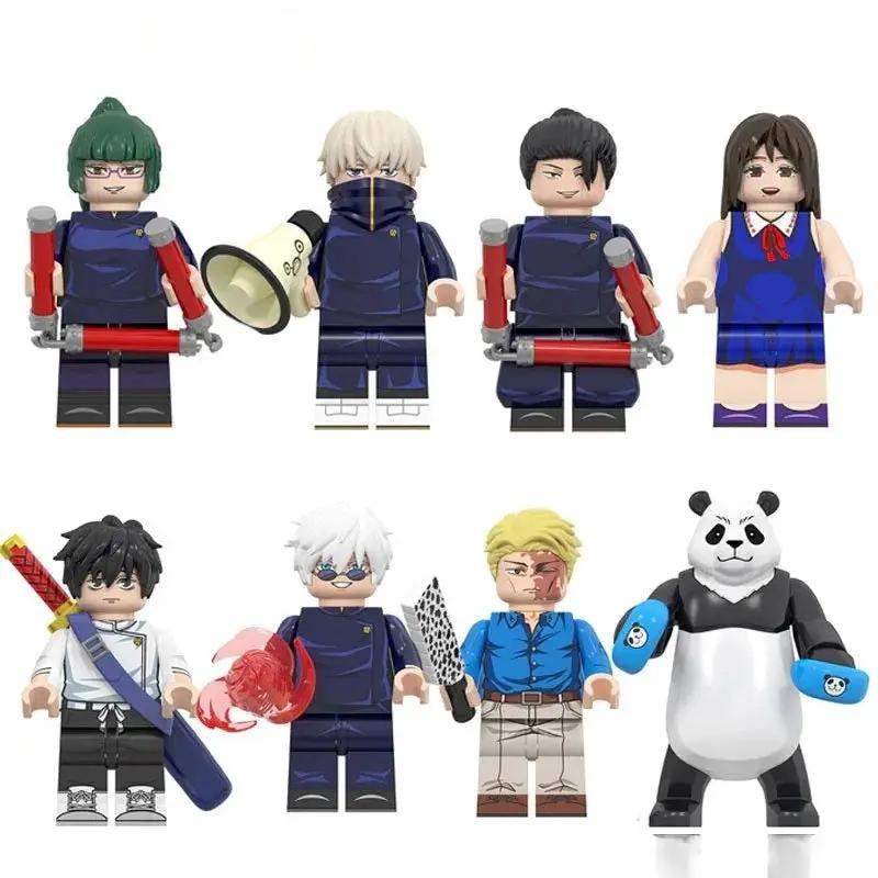 Jujutsu kaisen set of 8 Lego Anime Minifigures Custom Toys 2 - Minifigure Toys