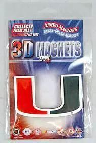  Miami Hurricanes Jumbo 3D Die Cut Logo Magnet Licensed -  ToylandEU™