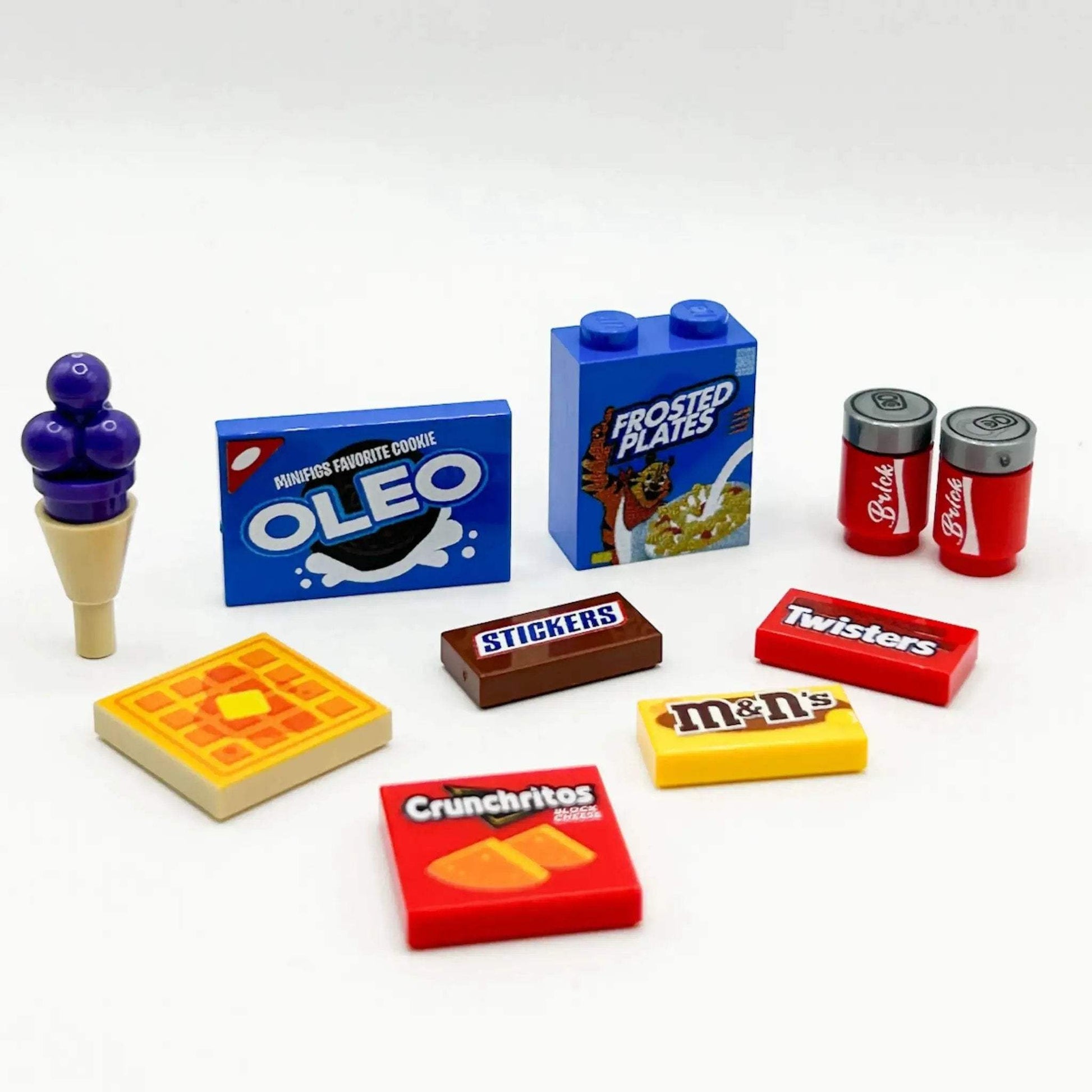 Junk Food Pack (Series 1) made from LEGO parts - B3 Customs - ToylandEU