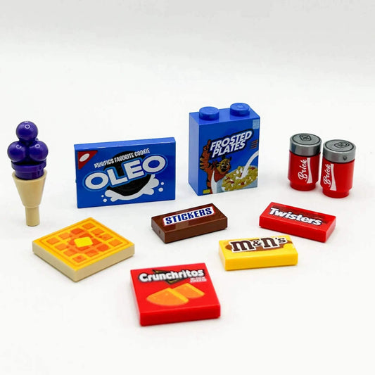 Junk Food Pack (Series 1) made from LEGO parts - B3 Customs - ToylandEU