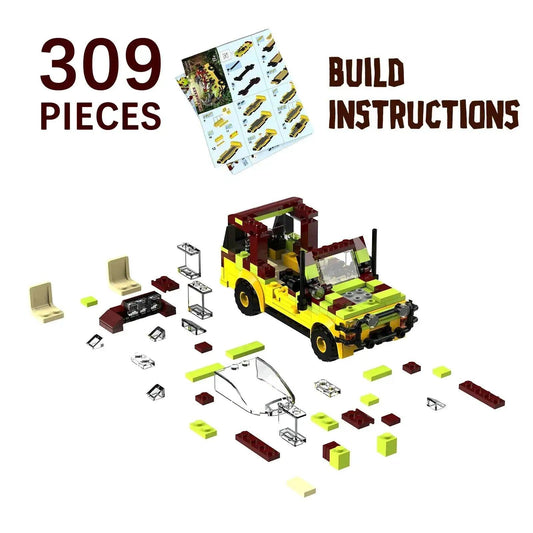  Jurassic Building Block Set Off Road Dinosaur Car Toys -  ToylandEU™