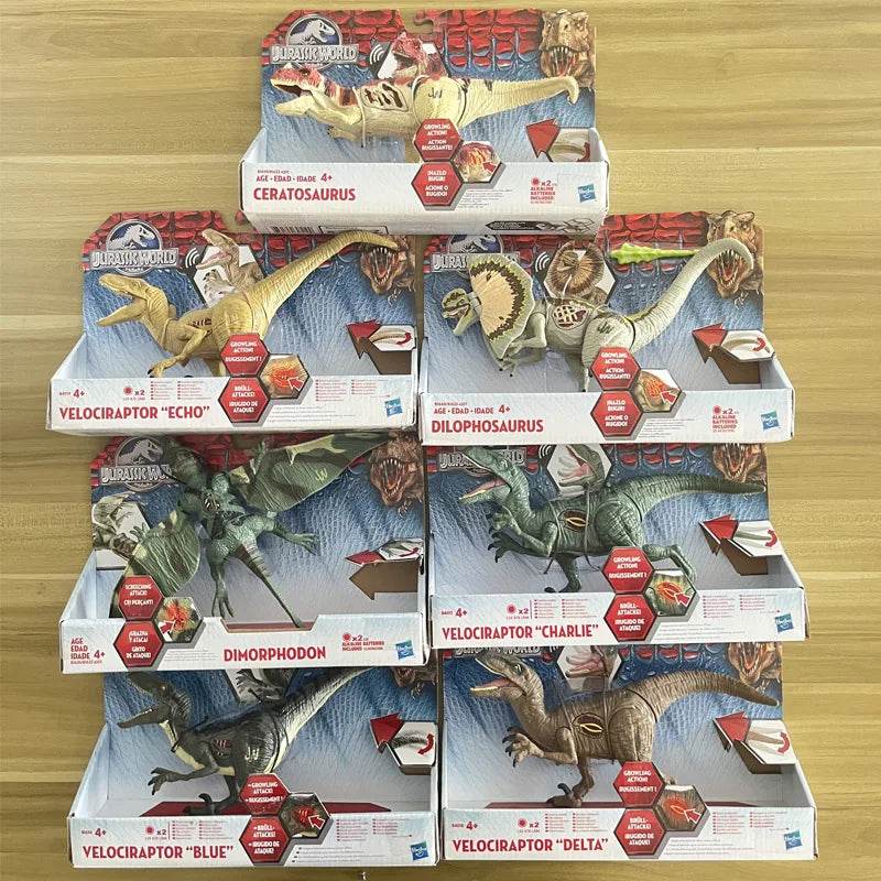 Jurassic World Action Figures: T-Rex & Pterosaur with Sound & Lights - ToylandEU