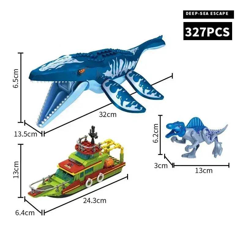Jurassic World Mosasaurus Attack Bricks For Creative Play - ToylandEU