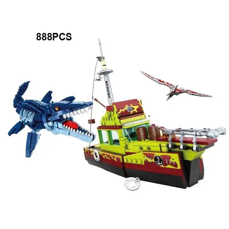 Jurassic World Mosasaurus Attack Bricks For Creative Play - ToylandEU