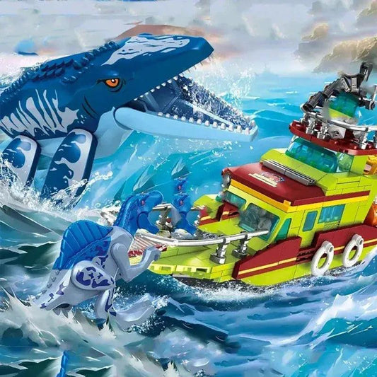  Jurassic World Mosasaurus Attack Bricks Lego Compatible -  ToylandEU™