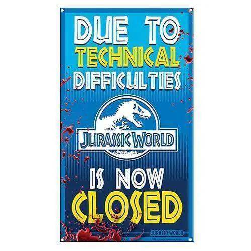 Jurassic World Ride Closed Metal Sign Collectible Limited Edition - ToylandEU
