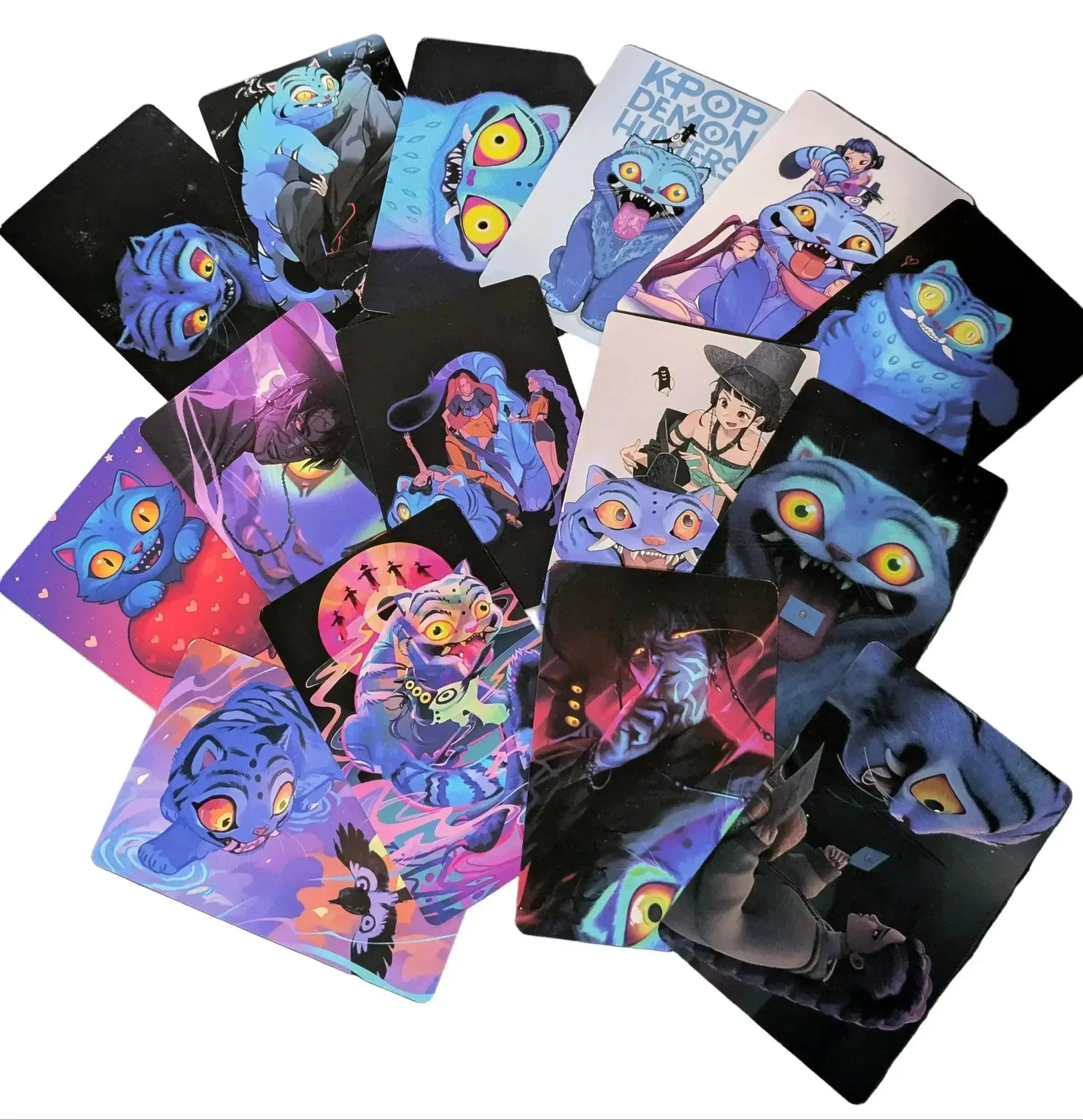 K-POP DEMON HUNTERS Collectible Card Set – Derpy Tiger Edition (55 Cards) - ToylandEU