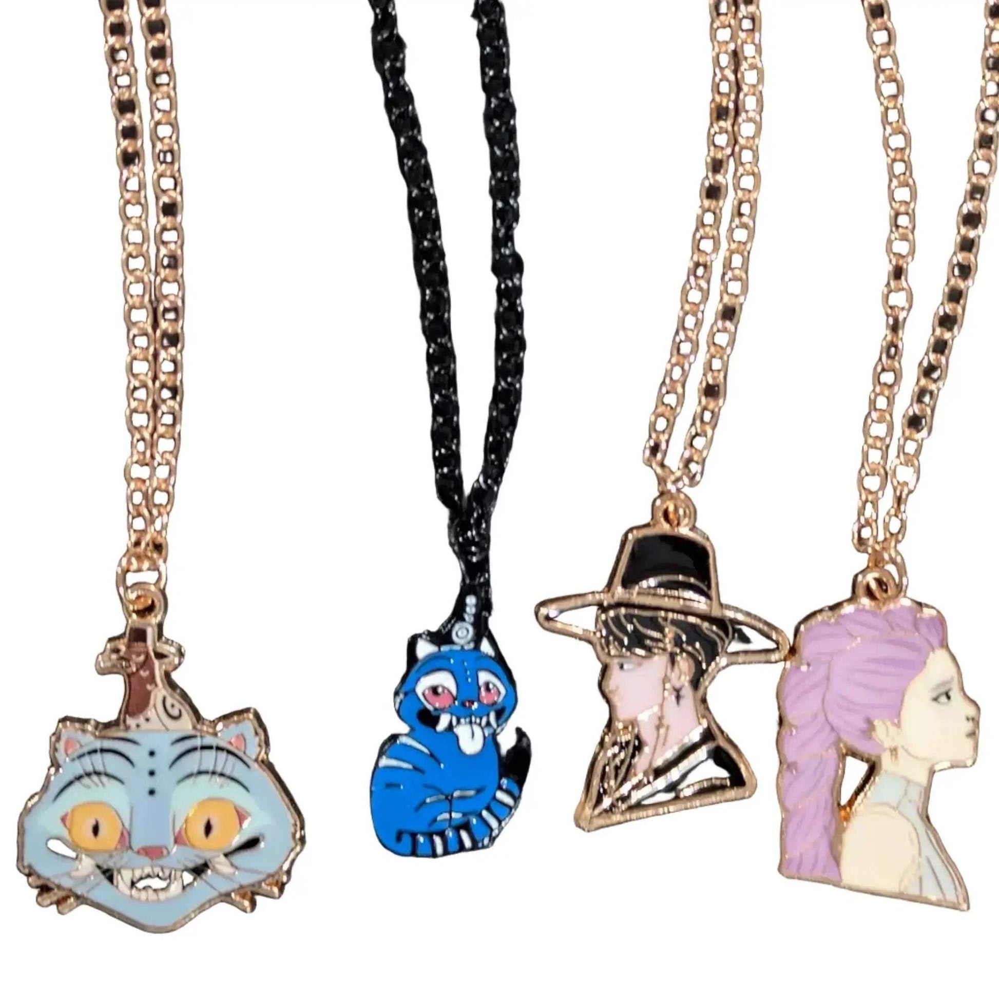 K-Pop Demon Hunters Enamel Pendant Necklace with Vibrant Detailing - ToylandEU